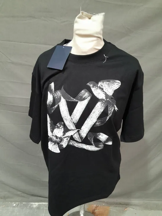 LOUIS VUITTON BLACK T-SHIRT - LARGE