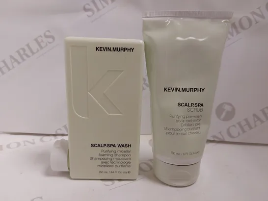 BOX OF 2 KEVIN.MURPHY SCALP.SPA ITEMS TO INCLUDE SHAMPOO AND EXFOLIATOR 