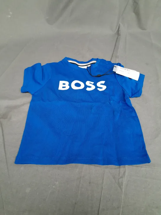 BOSS BLUE T-SHIRT - SIZE 2-86 KIDS