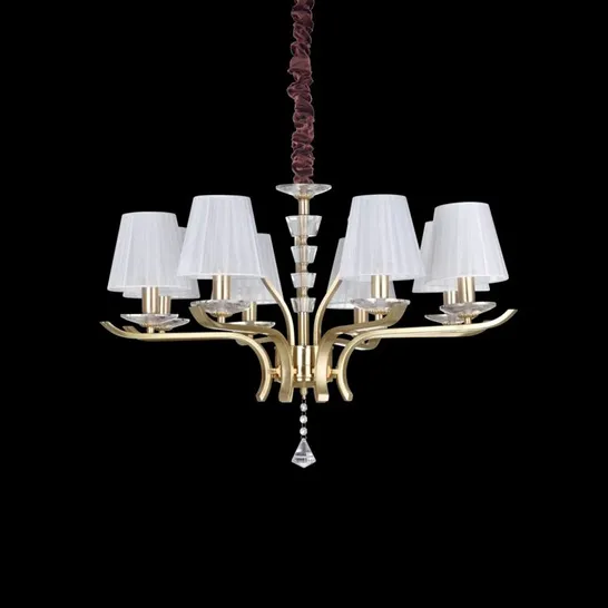 BOXED 8-LIGHT UNIQUE/STATEMENT CHANDELIER (1 BOX)