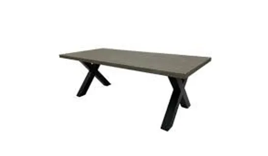 DALLAS SIX PERSON ALDER DINING TABLE TOP ONLY