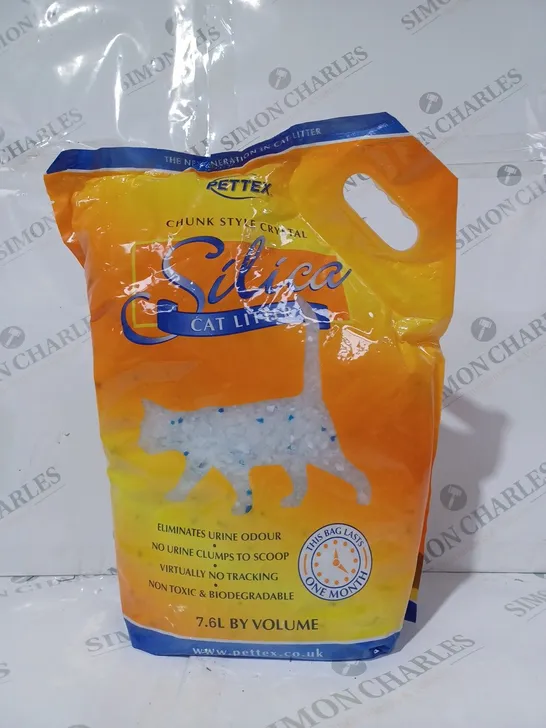 PETTEX CHUNK STYLE CRYSTAL SILICA CAT LITTER (7.6L BY VOLUME)