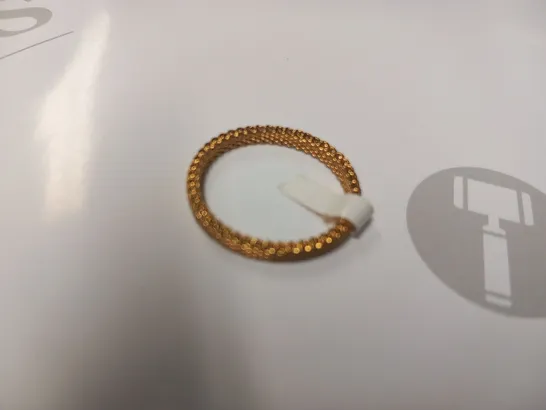 BERING GOLD PLATED MESH INNER RING SIZE 8