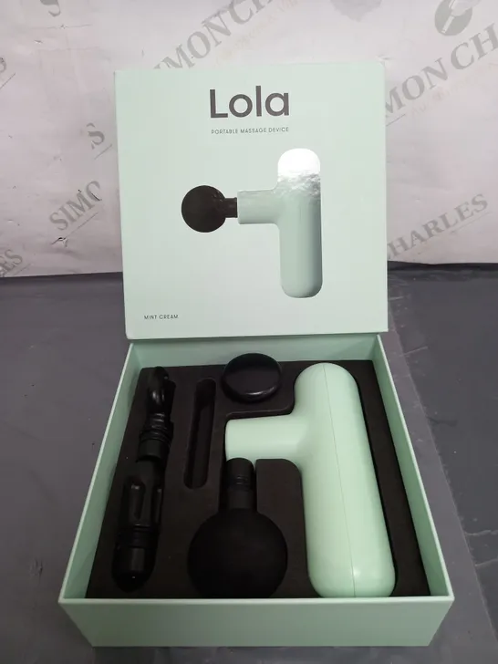 BOXED LOLA 4 SPEED HAND HELD MASSAGE GUN