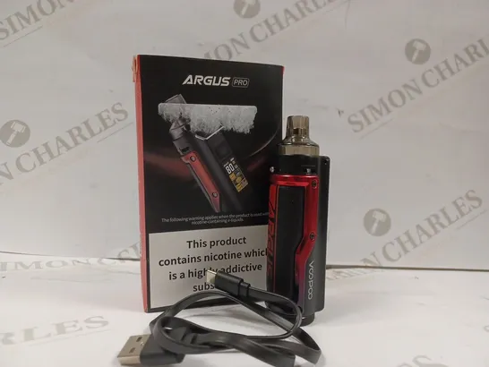 BOXED VOOPOO ARGUS PRO KIT - LITCHI LEATHER & RED 