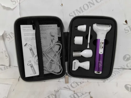 BOXED TILI 5-IN-1 MULTI FUNCTIONAL HAIR REMOVAL KIT PURPLE