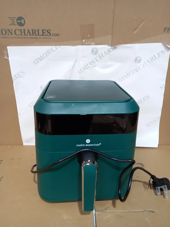 COOKS ESSENTIALS AIR FRYER WITH COOKING TRAY AND GRILL RACK COLOUR: EMERALD