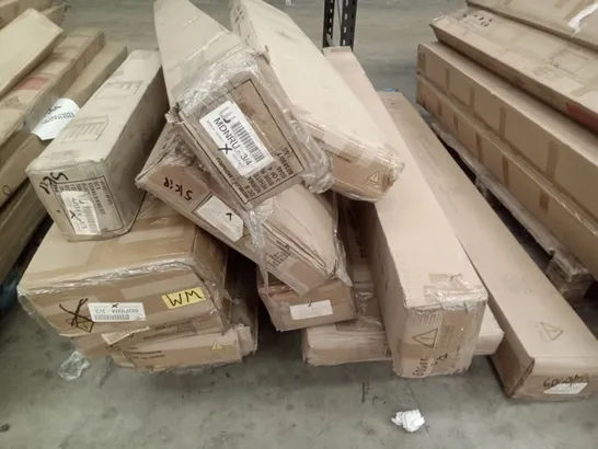 PALLET OF ASSORTED FLAT PACK FURNITURE PARTS