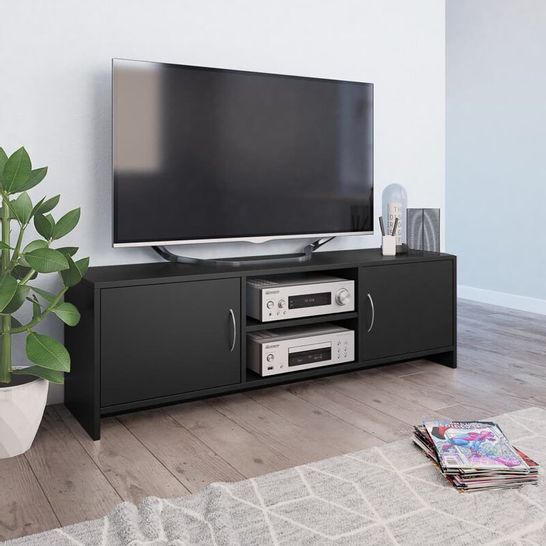 BOXED BAMMER TV STAND FOR TV'S UP TO 50" BLACK