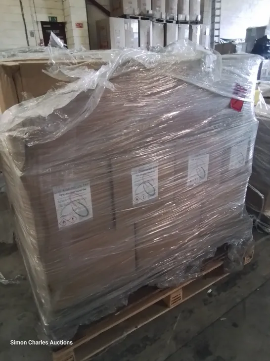 PALLET OF 27 CASES EACH CONTAINING 4 × 5LITRES SURE 70% ALCOHOL HAND GEL