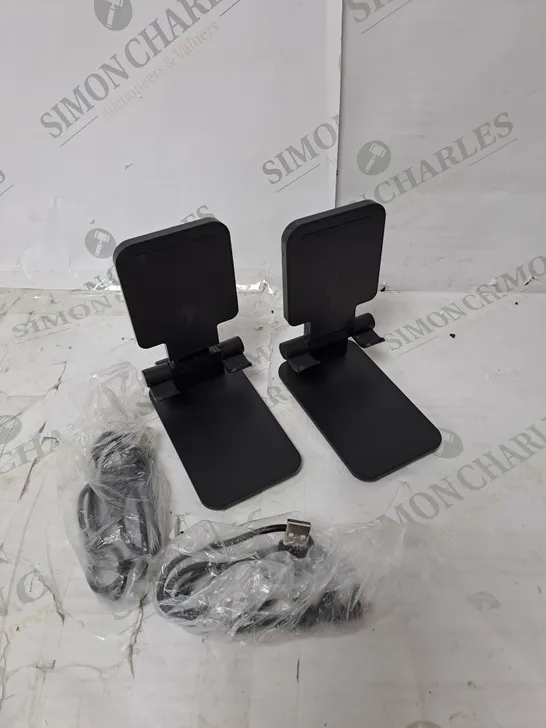BOXED BELL & HOWELL SET OF 2 CLEVER GRIP WIRELESS CHARGING PHONE HOLDERS