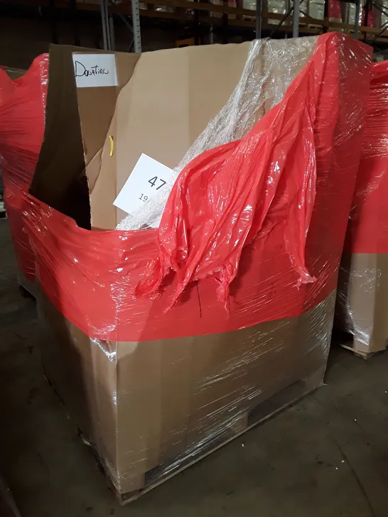 PALLET OF ASSORTED PRODUCTS INCLUDING DOUBLE BASKET AIR FRYER, MEMORY FOAM MATTRESS TOPPER, TOILET SEAT, DIMMABLE DESK LAMP, HEATED THROW