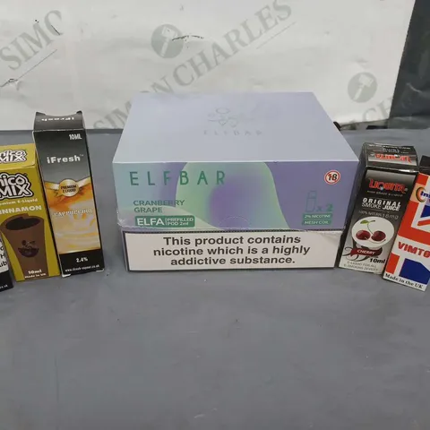 LARGE QUANTITY OF VAPE LIQUIDS AND COILS, VARIOUS FLAVOURS