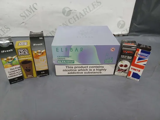 LARGE QUANTITY OF VAPE LIQUIDS AND COILS, VARIOUS FLAVOURS