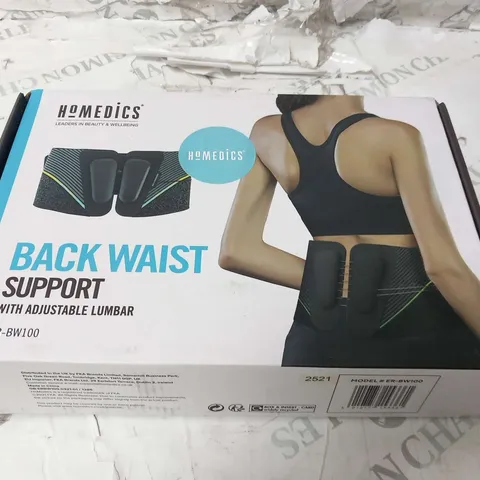 APPROXIMATELY 10 BOXED HOMEDICS BACK WAIST SUPPORT WITH ADJUSTABLE LUMBAR (ER-BE100)