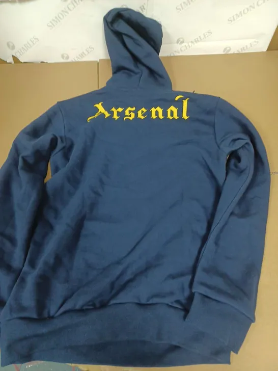 ADIDAS ARSENAL HOODIE IN NAVY - UK XS