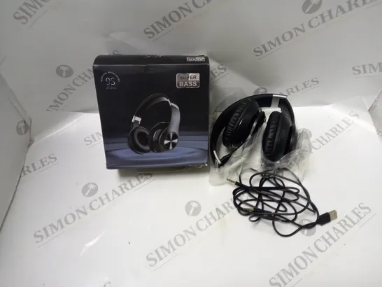 BOXED 9S SUPER BASS WIRED/WIRELESS HEADPHONES WITH USB CABLE, AUDIO CABLE AND INSTRUCTIONS