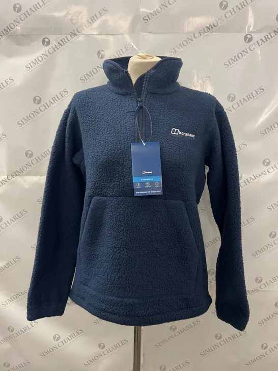 BERGHAUS 1/2 ZIP HAWKSKER PULLOVER IN NAVY SIZE 8