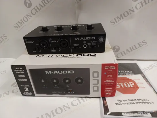 BOXED M-AUDIO M-TRACK DUO USB AUDIO INTERAFACE