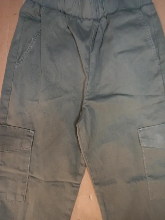 NEW LOOK GIRLS DENIM CARGO TROUSERS IN KHAKI SIZE AGE 11