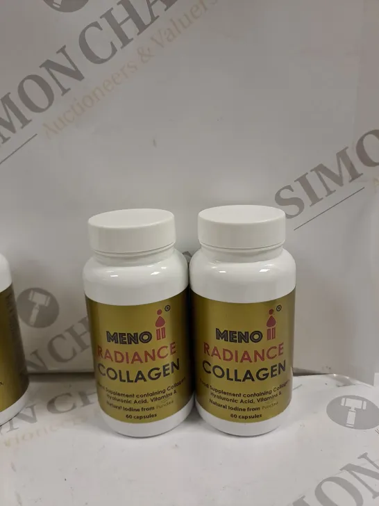 SET OF 2 MENO RADIANCE COLLAGEN W/ HYALURONIC ACID COMPLEX CAPSULES