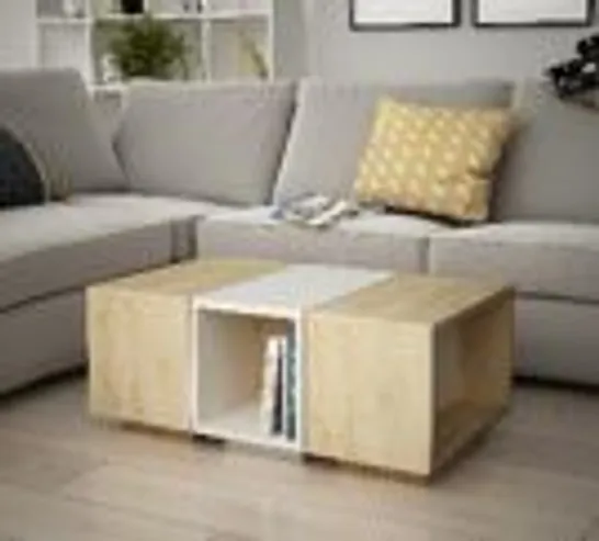 BRAND NEW BOXED RAMSAY ORTA COFFEE TABLE - OAK/WHITE