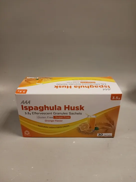 BOXED AAA ISPAGHULA HUSK EFFERVESCENT GRANULES SACHETS - ORANGE 