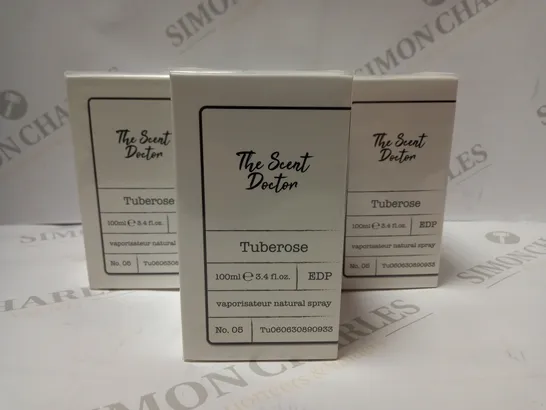 LOT OF 7 X 100ML THE SCENT DOCTOR TUBEROSE EAU DE PARFUM SPRAY