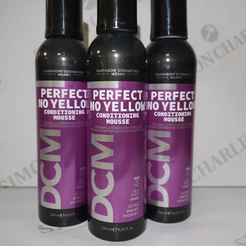 LOT OF 3 X 125ML DCM PERFECT NO YELLOW MOUSSE