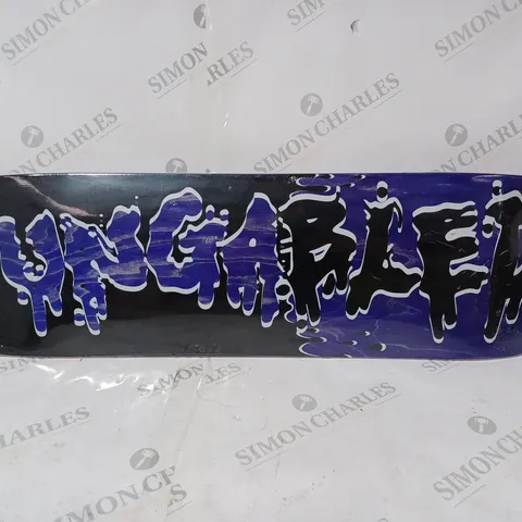 BUNGABLED 2-TONE SKATEBOARD DECK IN BLUE/BLACK