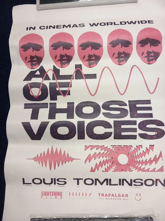 2 LARGE ALL OF THOSE VOICES LOUIS TOMLINSON POSTERS