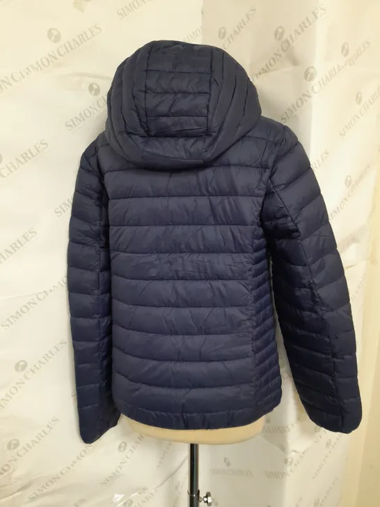 JUSTHYPE WOMEN'S LIGHTWEIGHT PUFFER IN NAVY SIZE 12