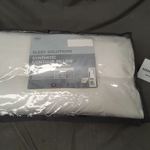 SLEEP SOLUTIONS SYNTHETIC CONTOUR PILLOW