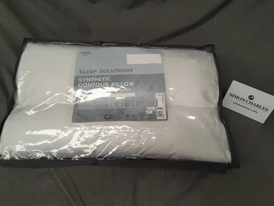 SLEEP SOLUTIONS SYNTHETIC CONTOUR PILLOW