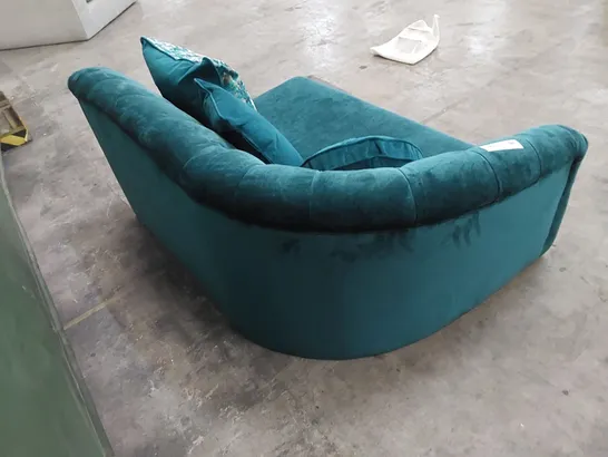 DESIGNER BIJOU SOFA PIECE IN TEAL WITH SCATTER CUSHIONS