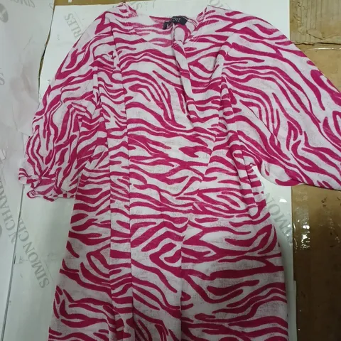 MR MAX FASHIONS PINK ZEBRA PRINT TOP