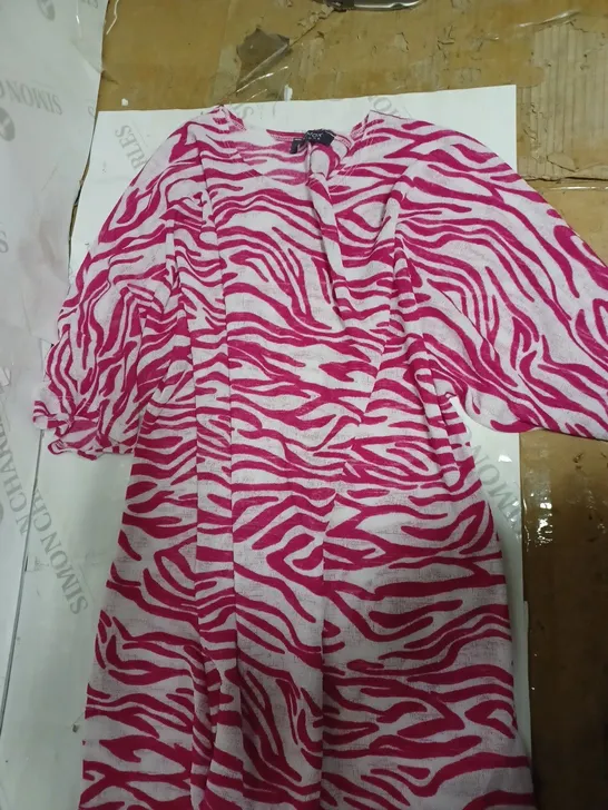 MR MAX FASHIONS PINK ZEBRA PRINT TOP