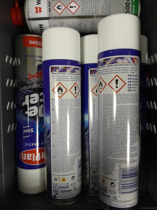 APPROXIMATELY 15 ASSORTED AEROSOLS TO INCLUDE WURTH HHS 2000, CAR PLAN DE-ICER, CAUDALIE EAU DE RAISIN ETC - COLLECTION ONLY 