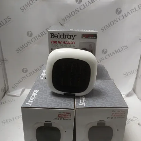 BOX OF 5 PORTABLE ELECTRIC PLUG HEATER WITH LED DISPLAY