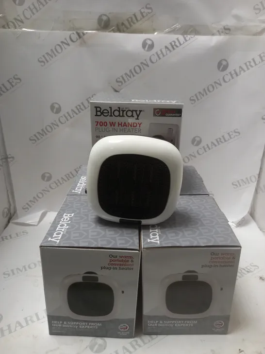 BOX OF 5 PORTABLE ELECTRIC PLUG HEATER WITH LED DISPLAY