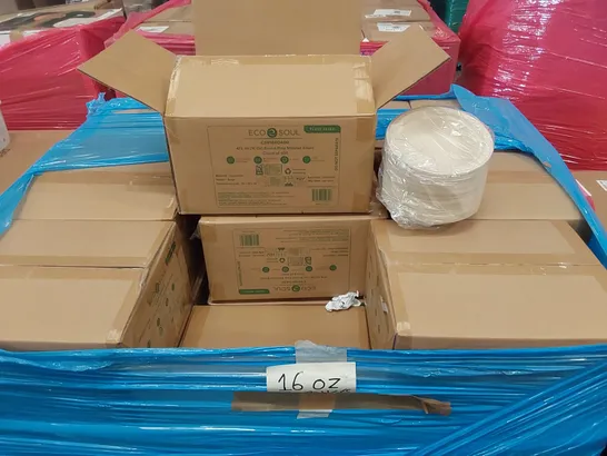 PALLET OF APPROXIMATELY 50 BOXES OF 400x 475ML ROUND PULP MOLDED BOWLS 