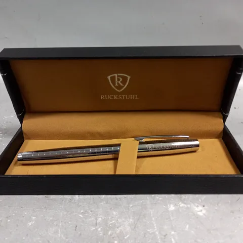 RUCKSTUHL STAINLESS STEEL LUXURY PEN IN GIFT BOX