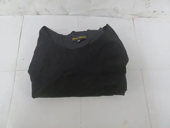 FRANK USHER MID SLEEVE LOOSE TOP IN BLACK SIZE S/M 