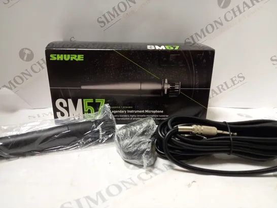 BOXED SHURE SM57 INSTRUMENT MICROPHONE 