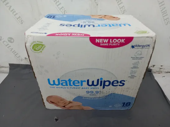 BOXED AND SEALED WATERWIPES (18 PACK)