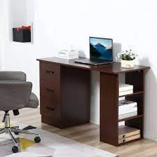 BOXED JACKSONVILLE COMPUTER DESK BROWN (2 BOXES)