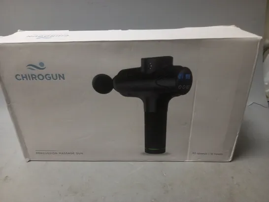 BOXED CHIROGUN PERCUSSION MASSAGE GUN 