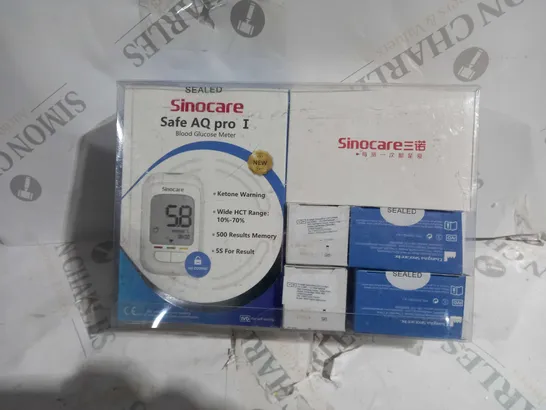 BOXED AND SEALED SINOCARE SAFE AQ PRO I BLOOD GLUCOSE METER