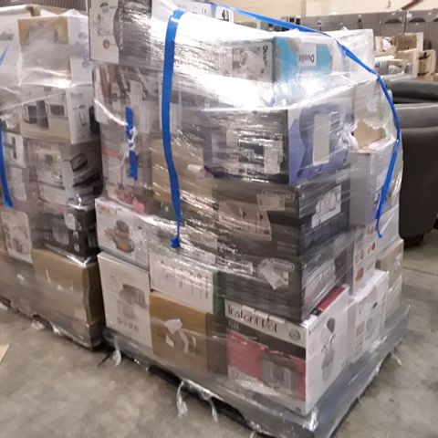 PALLET OF ASSORTED ELECTRICAL GOODS INCLUDING TOWER LOW FAT AIR FRYER, DUALIT TOASTER, MURPHY RICHARD'S SOUP MAKER AND TOWER STEAM GENERATOR IRON