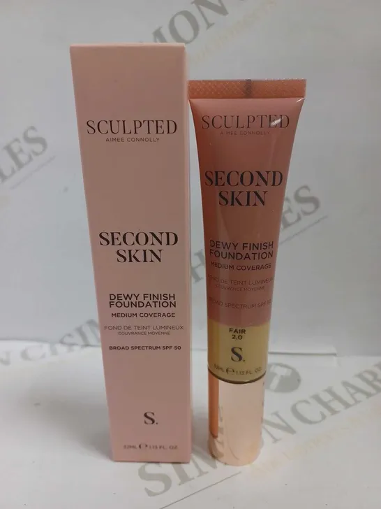 SCULPTED SECOND SKIN DEWY FINISH FOUNDATION - MEDIUM COVERAGE FAIR 2.0 32ML